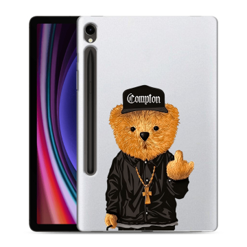Силиконовый чехол на Samsung Galaxy Tab S9 с принтом Плюшевый медведь