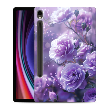 Силиконовый чехол на Samsung Galaxy Tab S9 с принтом Розы цветы