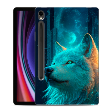 Силиконовый чехол на Samsung Galaxy Tab S9 с принтом бабочки саккура