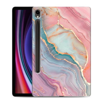 Силиконовый чехол на Samsung Galaxy Tab S9 с принтом розовый мрамор Силиконовый чехол на Samsung Galaxy Tab S9 с принтом розовый мрамор