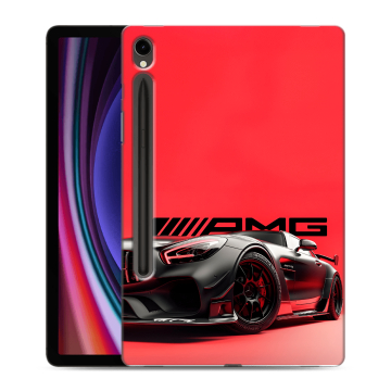 Силиконовый чехол на Samsung Galaxy Tab S9 с принтом Мерседес Mercedes AMG