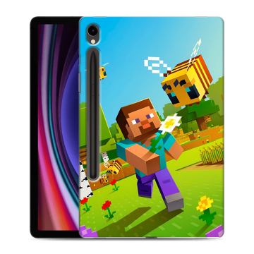 Силиконовый чехол на Samsung Galaxy Tab S9 с принтом Майнкрафт Minecraft Силиконовый чехол на Samsung Galaxy Tab S9 с принтом Майнкрафт Minecraft