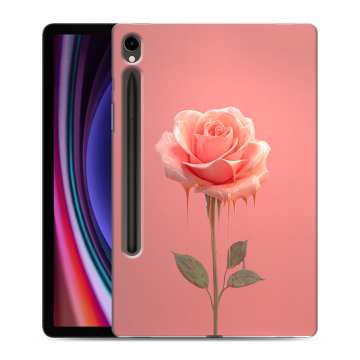 Силиконовый чехол на Samsung Galaxy Tab S9 с принтом Розовая роза