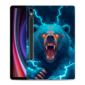 Силиконовый чехол на Samsung Galaxy Tab S9 с принтом Медведь