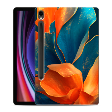 Силиконовый чехол на Samsung Galaxy Tab S9 с принтом Цветы