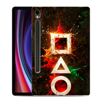 Силиконовый чехол на Samsung Galaxy Tab S9 с принтом Squid Game Игра кальмара