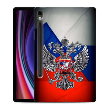 Силиконовый чехол на Samsung Galaxy Tab S9 с принтом Флаг России Силиконовый чехол на Samsung Galaxy Tab S9 с принтом Флаг России