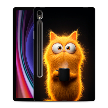 Силиконовый чехол на Samsung Galaxy Tab S9 с принтом Смешной кот Силиконовый чехол на Samsung Galaxy Tab S9 с принтом Смешной кот