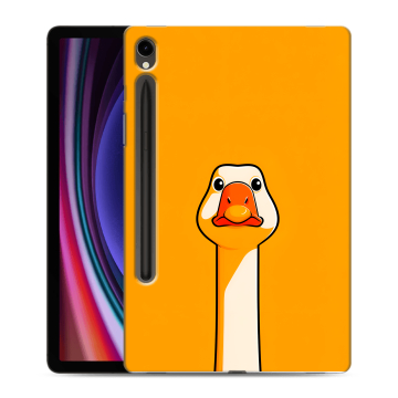 Силиконовый чехол на Samsung Galaxy Tab S9 с принтом Смешная утка