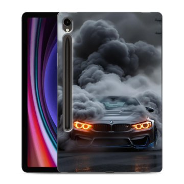 Силиконовый чехол на Samsung Galaxy Tab S9 с принтом BMW БМВ