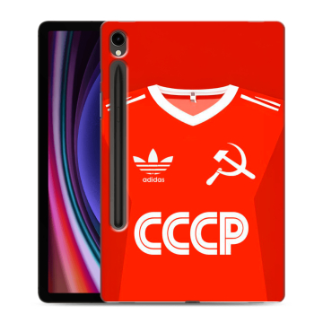 Силиконовый чехол на Samsung Galaxy Tab S9 с принтом Флаг Герб СССР