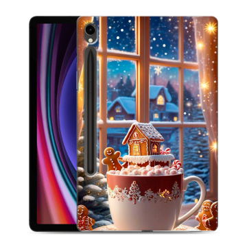 Силиконовый чехол на Samsung Galaxy Tab S9 с принтом Новый год