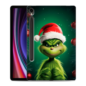 Силиконовый чехол на Samsung Galaxy Tab S9 с принтом Гринч Новый год Рождество