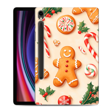 Силиконовый чехол на Samsung Galaxy Tab S9 с принтом Новый год