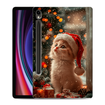 Силиконовый чехол на Samsung Galaxy Tab S9 с принтом Новый год