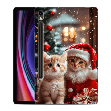 Силиконовый чехол на Samsung Galaxy Tab S9 с принтом Новый год