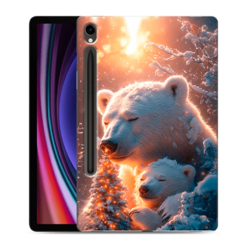 Силиконовый чехол на Samsung Galaxy Tab S9 с принтом Новый год