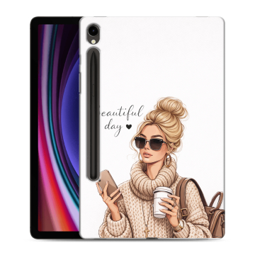 Силиконовый чехол на Samsung Galaxy Tab S9 с принтом женский Силиконовый чехол на Samsung Galaxy Tab S9 с принтом женский