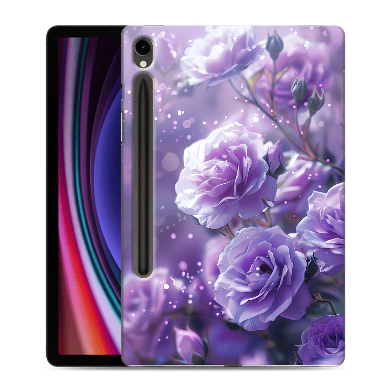Силиконовый чехол на Samsung Galaxy Tab S9 с принтом Розы цветы Силиконовый чехол на Samsung Galaxy Tab S9 с принтом Розы цветы