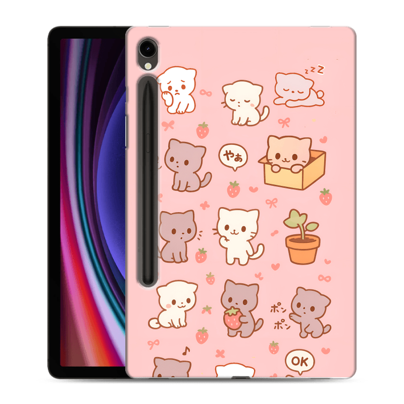 Силиконовый чехол на Samsung Galaxy Tab S9 с принтом Hello Kitty Хелоу Кити Силиконовый чехол на Samsung Galaxy Tab S9 с принтом Hello Kitty Хелоу Кити