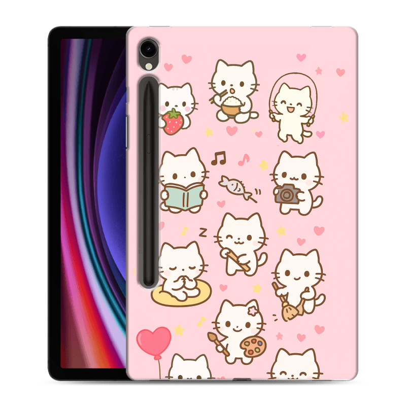 Силиконовый чехол на Samsung Galaxy Tab S9 с принтом Hello Kitty Хелоу Кити Силиконовый чехол на Samsung Galaxy Tab S9 с принтом Hello Kitty Хелоу Кити