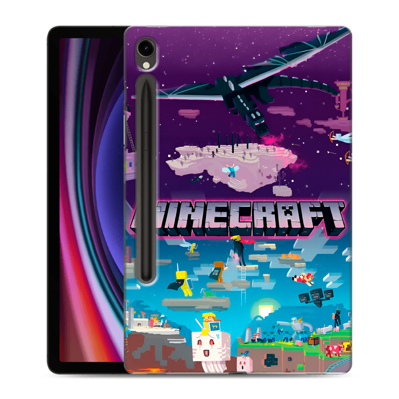Силиконовый чехол на Samsung Galaxy Tab S9 с принтом Майнкрафт Minecraft Силиконовый чехол на Samsung Galaxy Tab S9 с принтом Майнкрафт Minecraft