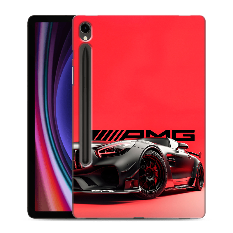 Силиконовый чехол на Samsung Galaxy Tab S9 с принтом Мерседес Mercedes AMG Силиконовый чехол на Samsung Galaxy Tab S9 с принтом Мерседес Mercedes AMG