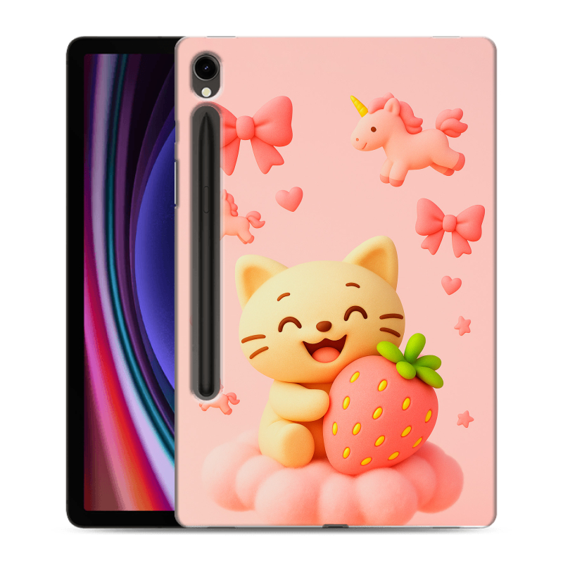 Силиконовый чехол на Samsung Galaxy Tab S9 с принтом для девочек Силиконовый чехол на Samsung Galaxy Tab S9 с принтом для девочек