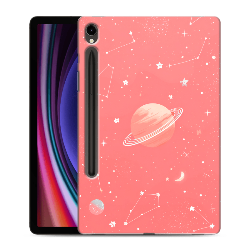 Силиконовый чехол на Samsung Galaxy Tab S9 с принтом Розовый космос Силиконовый чехол на Samsung Galaxy Tab S9 с принтом Розовый космос