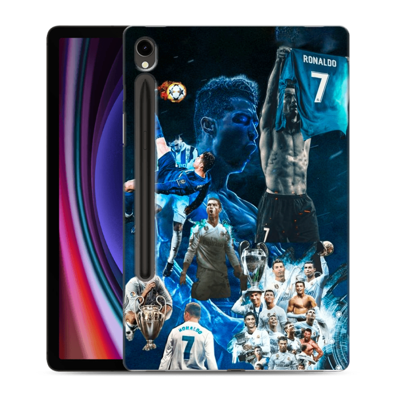 Силиконовый чехол на Samsung Galaxy Tab S9 с принтом Реал Роналдо Силиконовый чехол на Samsung Galaxy Tab S9 с принтом Реал Роналдо