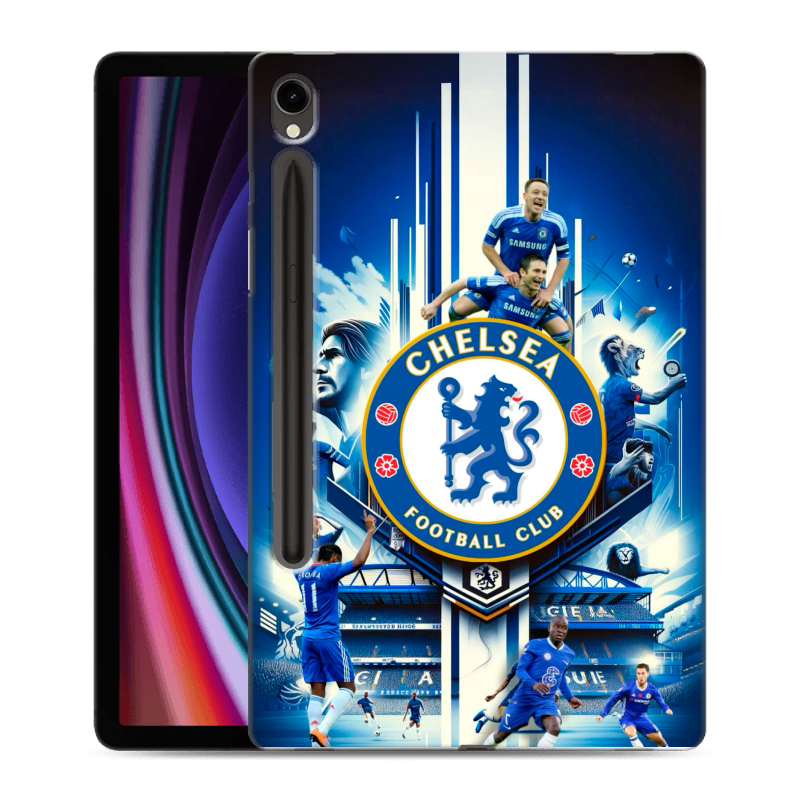 Силиконовый чехол на Samsung Galaxy Tab S9 с принтом Chelsea Челси Силиконовый чехол на Samsung Galaxy Tab S9 с принтом Chelsea Челси