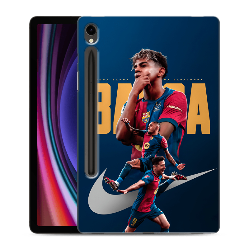 Силиконовый чехол на Samsung Galaxy Tab S9 с принтом Барселона Barca Yamal Силиконовый чехол на Samsung Galaxy Tab S9 с принтом Барселона Barca Yamal