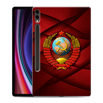Силиконовый чехол на планшета Samsung Galaxy Tab S9 Plus с принтом Герб СССР Силиконовый чехол на планшета Samsung Galaxy Tab S9 Plus с принтом Герб СССР