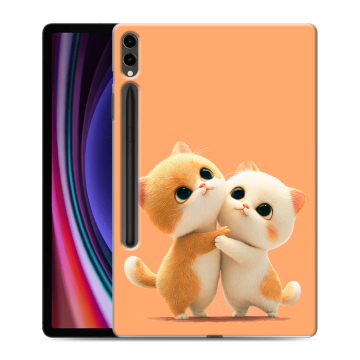 Силиконовый чехол на планшета Samsung Galaxy Tab S9 Plus с принтом Милые котики Силиконовый чехол на планшета Samsung Galaxy Tab S9 Plus с принтом Милые котики