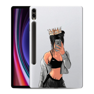 Силиконовый чехол на планшета Samsung Galaxy Tab S9 Plus с принтом Женские принты Силиконовый чехол на планшета Samsung Galaxy Tab S9 Plus с принтом Женские принты