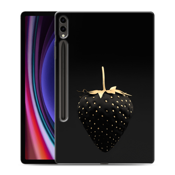 Силиконовый чехол на планшета Samsung Galaxy Tab S9 Plus с принтом Черная клубника Силиконовый чехол на планшета Samsung Galaxy Tab S9 Plus с принтом Черная клубника