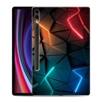 Силиконовый чехол на планшета Samsung Galaxy Tab S9 Plus с принтом Абстракция неон Силиконовый чехол на планшета Samsung Galaxy Tab S9 Plus с принтом Абстракция неон