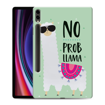 Силиконовый чехол на планшета Samsung Galaxy Tab S9 Plus с принтом Лама Силиконовый чехол на планшета Samsung Galaxy Tab S9 Plus с принтом Лама
