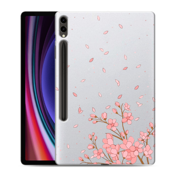 Силиконовый чехол на Samsung Galaxy Tab S9 Plus с принтом Ветка сакуры