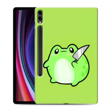 Силиконовый чехол на Samsung Galaxy Tab S9 Plus с принтом Лягушенок