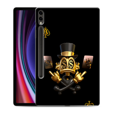 Силиконовый чехол на Samsung Galaxy Tab S9 Plus с принтом Золотой скрудж макдак