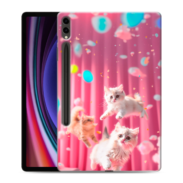 Силиконовый чехол на Samsung Galaxy Tab S9 Plus с принтом милые котики