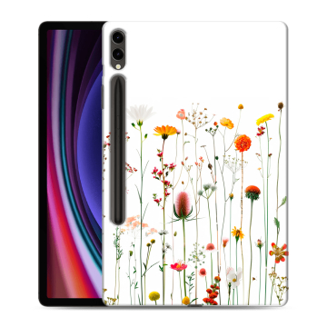 Силиконовый чехол на Samsung Galaxy Tab S9 Plus с принтом цветы