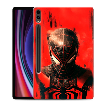 Силиконовый чехол на Samsung Galaxy Tab S9 Plus с принтом человек паук spiderman