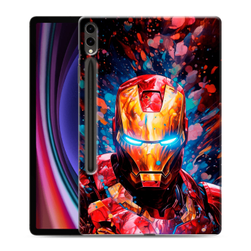Силиконовый чехол на Samsung Galaxy Tab S9 Plus с принтом Железный человек Ironman