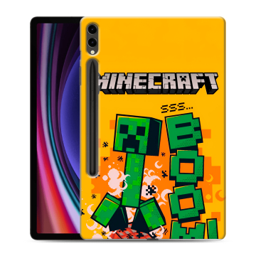 Силиконовый чехол на Samsung Galaxy Tab S9 Plus с принтом Майнкрафт Minecraft