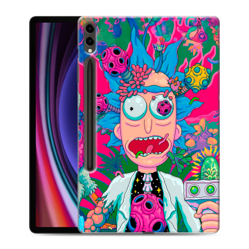 Силиконовый чехол на Samsung Galaxy Tab S9 Plus с принтом Рик и Морти Rick Morty