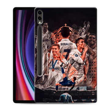 Силиконовый чехол на Samsung Galaxy Tab S9 Plus с принтом Реал Роналдо Real Ronaldo