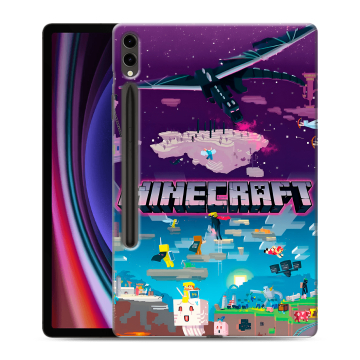 Силиконовый чехол на Samsung Galaxy Tab S9 Plus с принтом Майнкрафт Minecraft