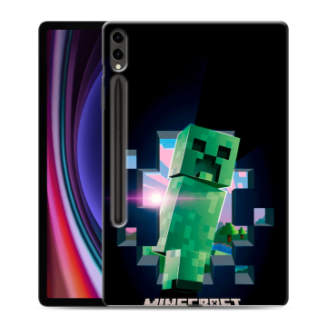 Силиконовый чехол на Samsung Galaxy Tab S9 Plus с принтом Майнкрафт Minecraft